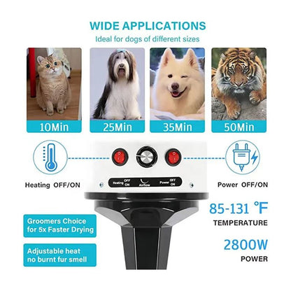 YOSON Cat Dog Pet Hair Dryer Pet Grooming Vacuum Cleaner Blow Drying Cat Hair Dryer Machine for pets