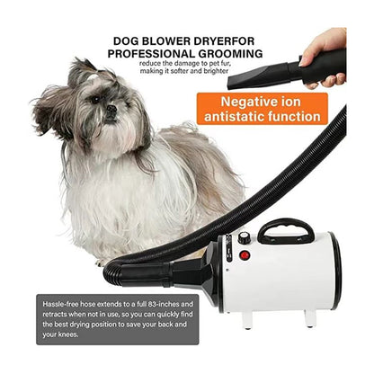 YOSON Cat Dog Pet Hair Dryer Pet Grooming Vacuum Cleaner Blow Drying Cat Hair Dryer Machine for pets