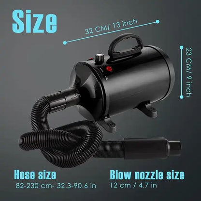 YOSON 2023 High Power Pet Hair Dryer with 4 nozzles Blow Water Dryer Dog Cat Hair Dryer Machine